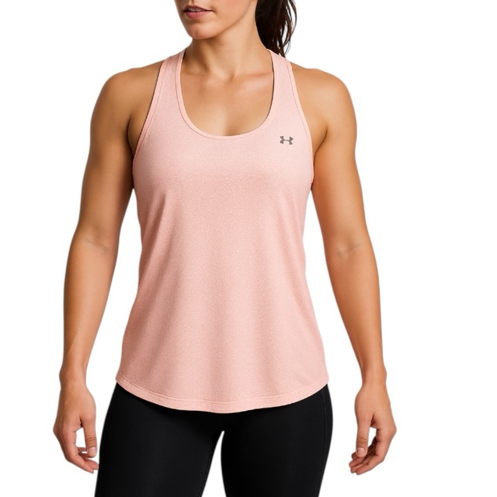 Under Armour Racerback Tank Top L Pink Running Workout Gym